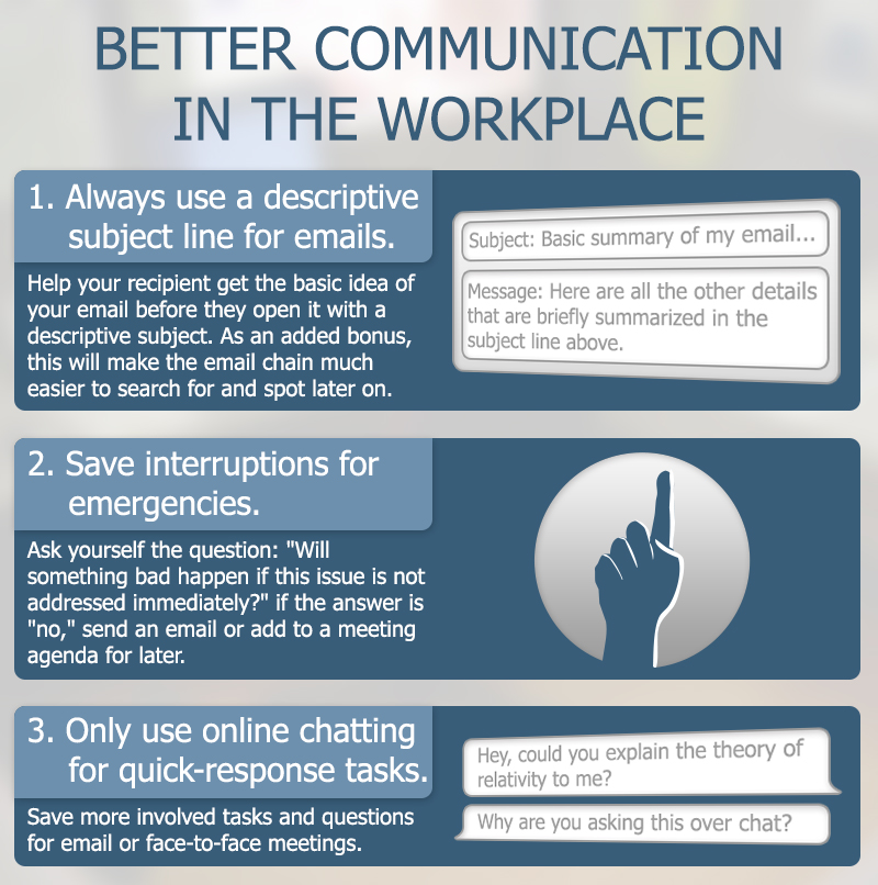 Three ways to improve communication