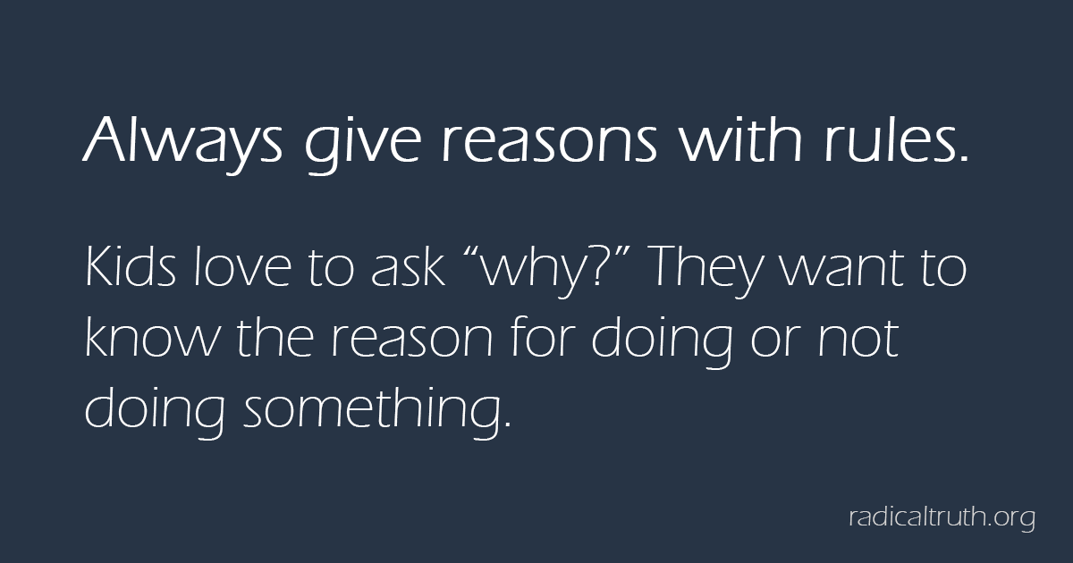 3 always give reasons